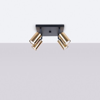 Plafonnier WINX 4 noir/doré