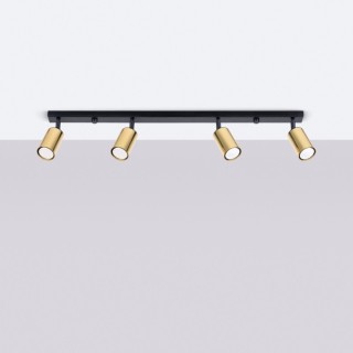 Plafonnier WINX 4L noir/doré