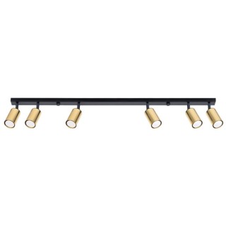 Plafonnier WINX 6L noir/doré