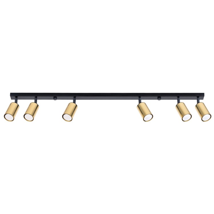 Plafonnier WINX 6L noir/doré