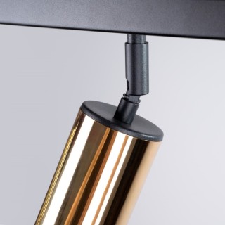 Plafonnier WINX 6L noir/doré