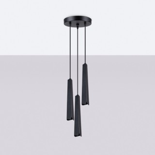 Lampe suspendue PRYSM 3P noir