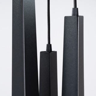 Lampe suspendue PRYSM 3P noir