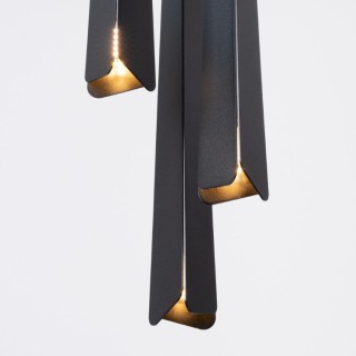 Lampe suspendue PRYSM 3P noir