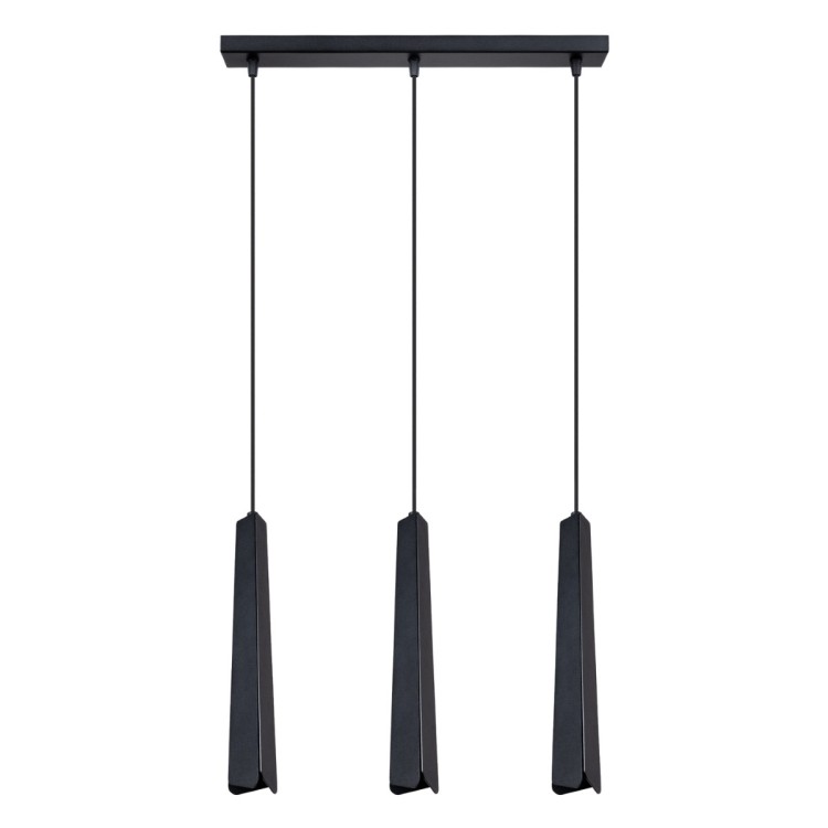 Lampe suspendue PRYSM 3L noir