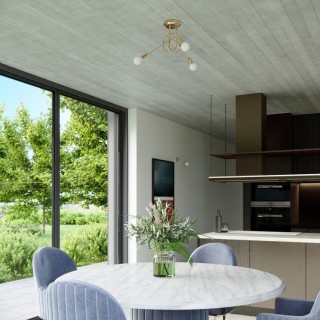 Lustre LOOP 3 or brillant