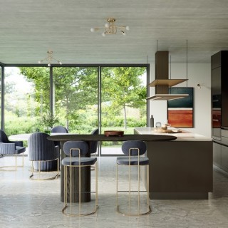 Lustre LOOP 5 or brillant