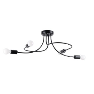 Lustre LEVAR 4 noir