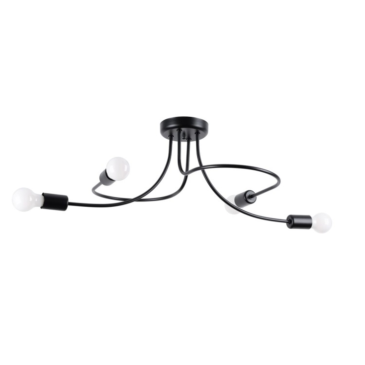 Lustre LEVAR 4 noir