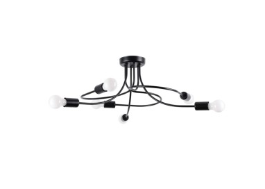 Lustre LEVAR 6 noir