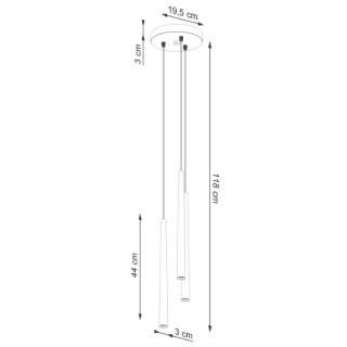 Lampe à pied BLISS 3P noir