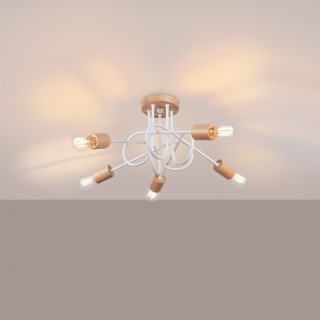 Lustre EMBER 5 blanc
