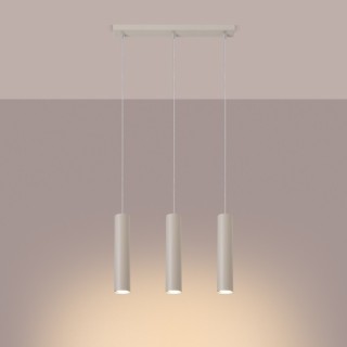 Lampe suspendue LAGOS 3L beige