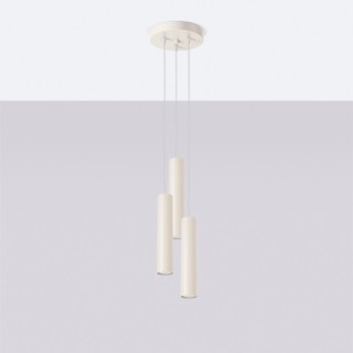 Lampe suspendue LAGOS 3P beige