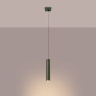 Lampe pendante LAGOS 1 vert olive