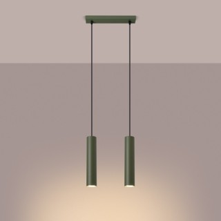 Lampe pendante LAGOS 2 vert olive