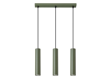 Lampe suspendue LAGOS 3L vert olive