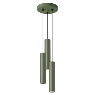 Lampe pendante LAGOS 3P vert olive