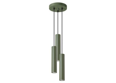 Lampe pendante LAGOS 3P vert olive