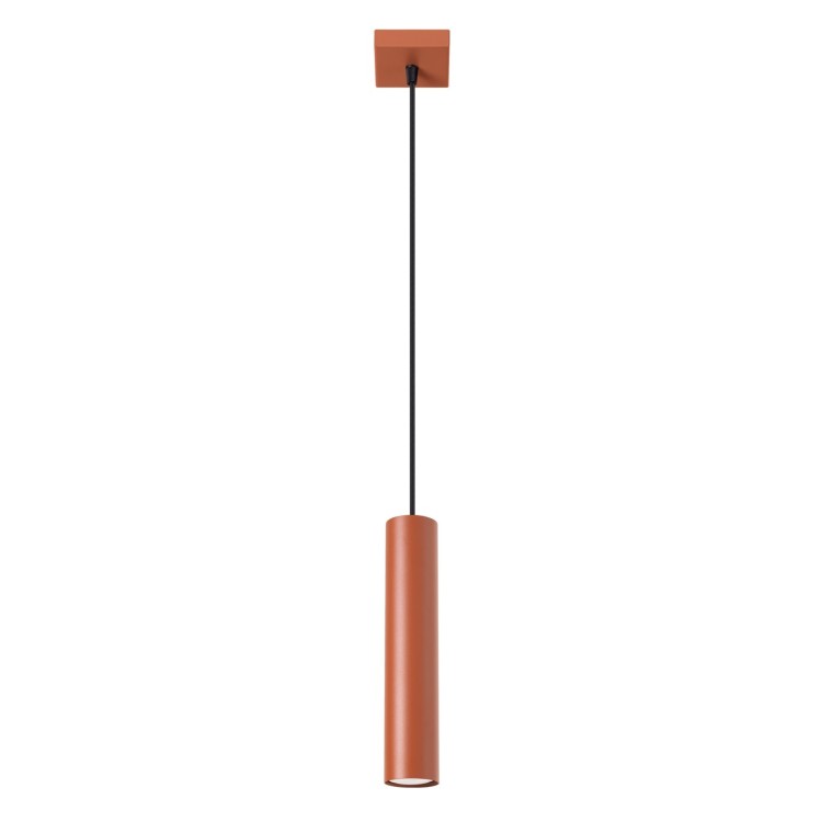 Lampe suspendue LAGOS 1 rouge ocre