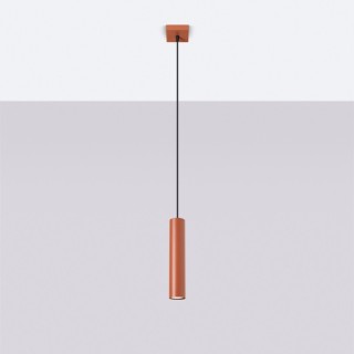 Lampe suspendue LAGOS 1 rouge ocre