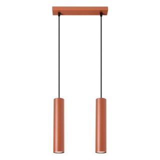 Lampe suspendue LAGOS 2 rouge ocre