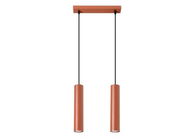 Lampe suspendue LAGOS 2 rouge ocre