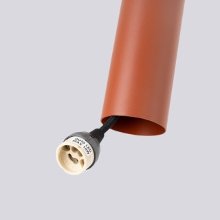 Lampe suspendue LAGOS 2 rouge ocre