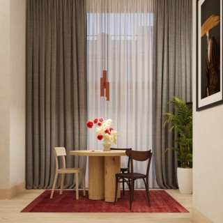 Lampe suspendue LAGOS 2 rouge ocre