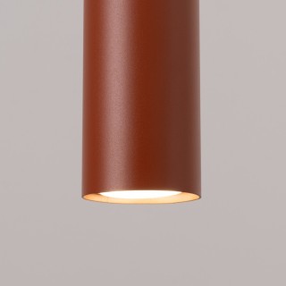 Lampe suspendue LAGOS 3P rouge ocre
