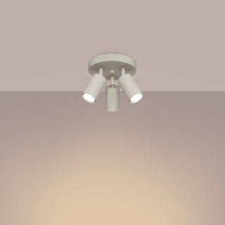 Plafonnier RING 3P beige