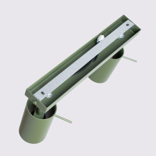 Plafonnier RING 2 vert olive