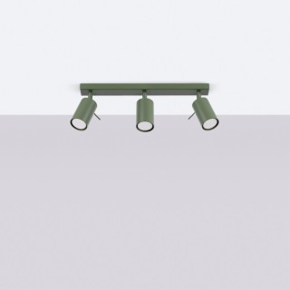 Plafonnier RING 3L vert olive
