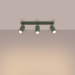 Plafonnier RING 3L vert olive