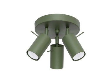 Plafonnier RING 3P vert olive