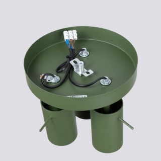 Plafonnier RING 3P vert olive