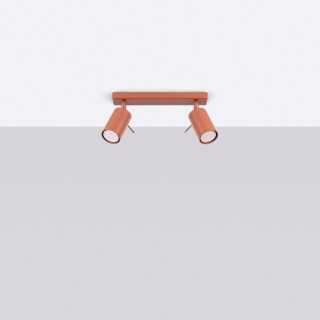Plafonnier RING 2 rouge ochra