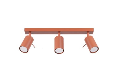 Plafonnier RING 3L rouge ochra