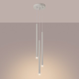 Lampe suspendue PASTELO 3P beige