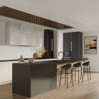 Lampe suspendue PASTELO 3P beige