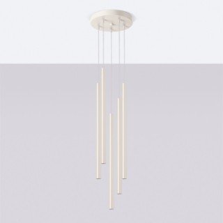 Lampe suspendue PASTELO 5P beige