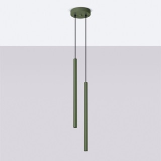 Lampe pendante PASTELO 2 vert olive