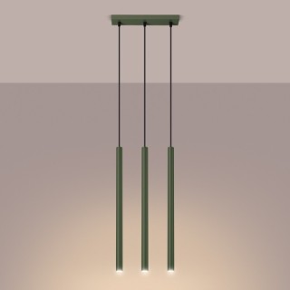 Lampe pendante PASTELO 3 vert olive