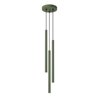 Lampe pendante PASTELO 3P vert olive