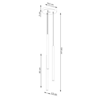 Lampe pendante PASTELO 3P vert olive