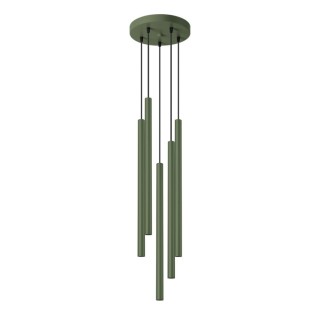 Lampe pendante PASTELO 5P vert olive