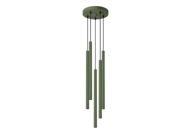 Lampe pendante PASTELO 5P vert olive