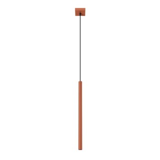 Lampe suspendue PASTELO 1 rouge ocre