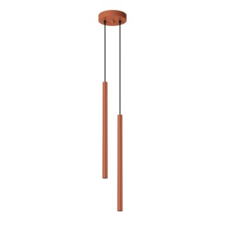 Lampe suspendue PASTELO 2 rouge ocre