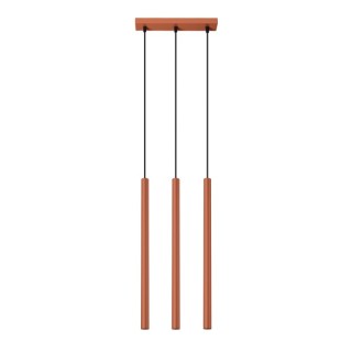 Lampe suspendue PASTELO 3 rouge ocre